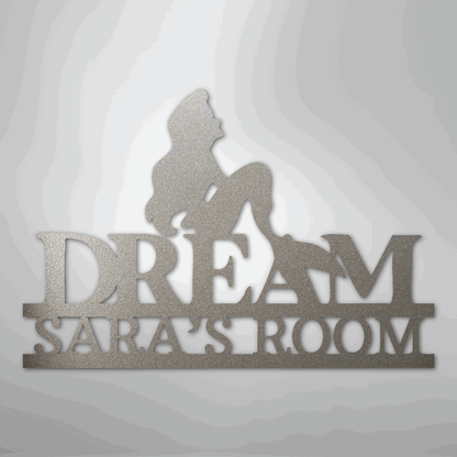 Mermaid Dreams Monogram - Steel Sign - Giftinum