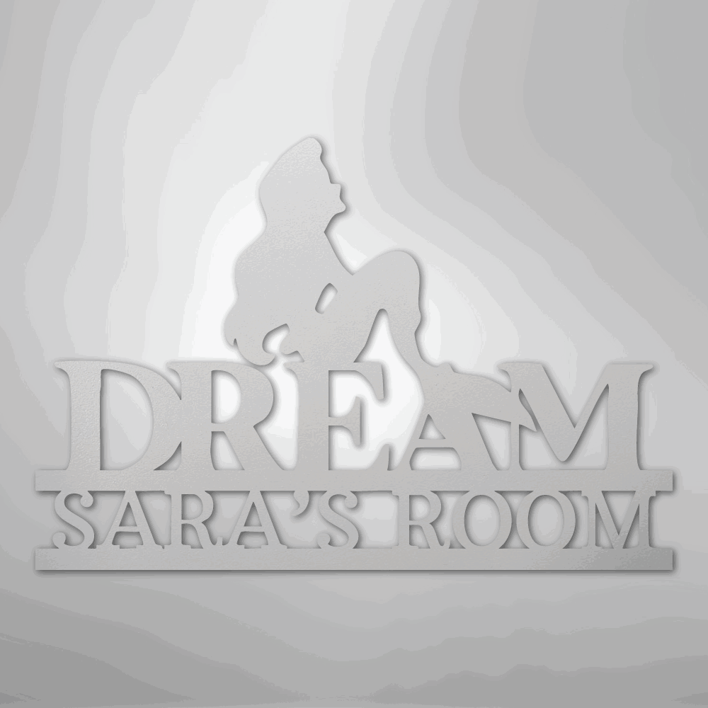 Mermaid Dreams Monogram - Steel Sign - Giftinum