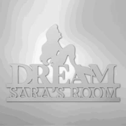 Mermaid Dreams Monogram - Steel Sign - Giftinum