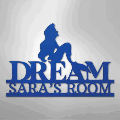 Mermaid Dreams Monogram - Steel Sign - Giftinum