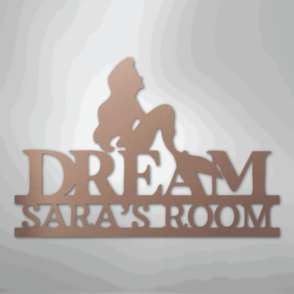 Mermaid Dreams Monogram - Steel Sign - Giftinum