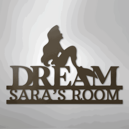Mermaid Dreams Monogram - Steel Sign - Giftinum