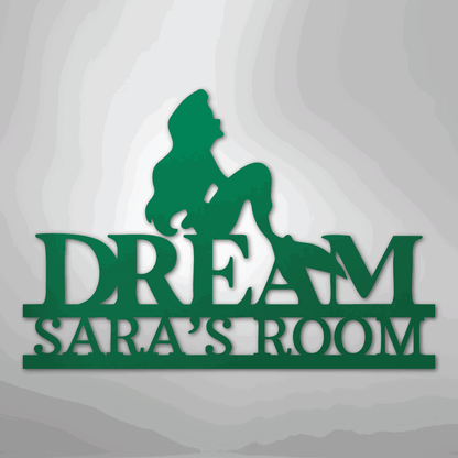 Mermaid Dreams Monogram - Steel Sign - Giftinum