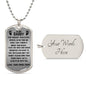 Miscarriage Dog Tag Necklace - God thought I was special - Giftinum