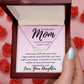 Mom Name Necklace - Head might explode Polished Stainless Steel / Mahogany Box w/LED Jewelry Giftinum