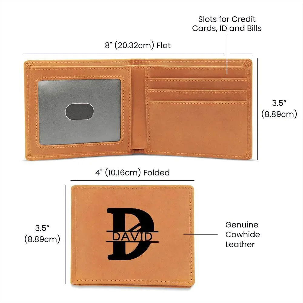 Monogram groomsman wallet - Giftinum