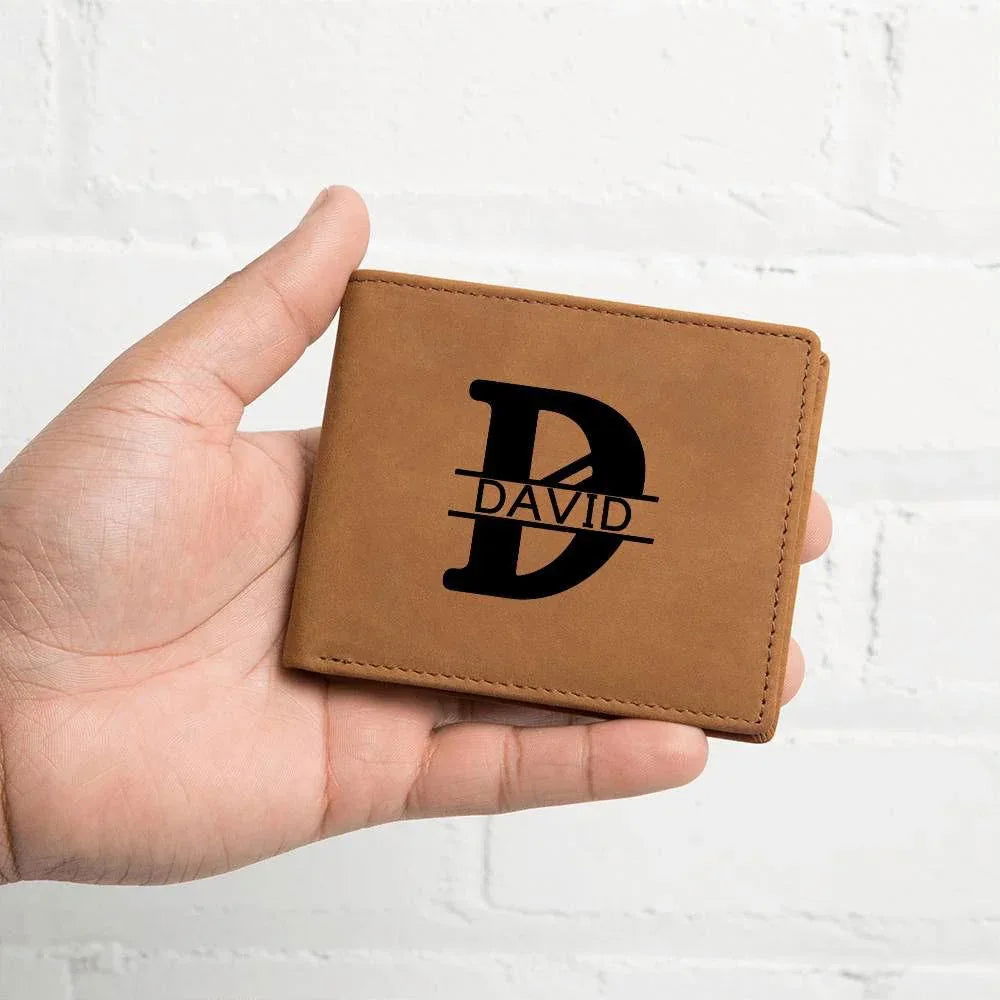 Monogram groomsman wallet - Giftinum