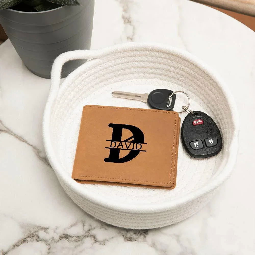 Monogram groomsman wallet - Giftinum