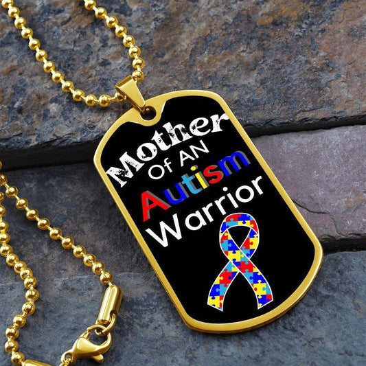 Mother of an Autism Warrior Necklace - Giftinum