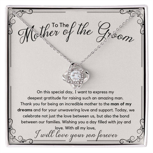 Mother of the Groom Wedding Gift 14K White Gold Finish / Standard Box Jewelry Giftinum