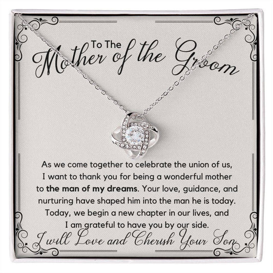 Mother of the Groom Wedding Gift 14K White Gold Finish / Standard Box Jewelry Giftinum