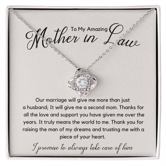 Mother of the Groom Wedding Gift 14K White Gold Finish / Standard Box Jewelry Giftinum