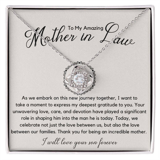Mother of the Groom Wedding Gift 14K White Gold Finish / Standard Box Jewelry Giftinum