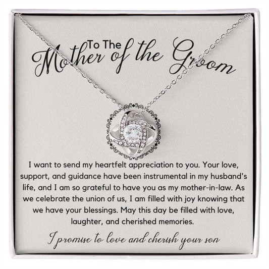 Mother of the Groom Wedding Gift 14K White Gold Finish / Standard Box Jewelry Giftinum