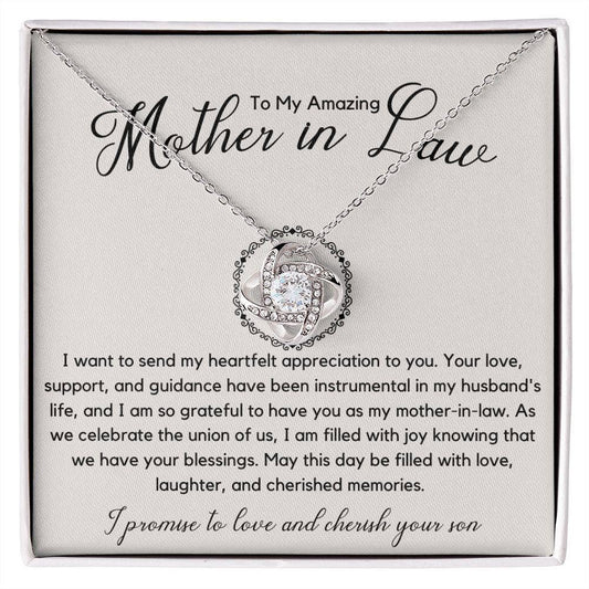 Mother of the Groom Wedding Gift 14K White Gold Finish / Standard Box Jewelry Giftinum