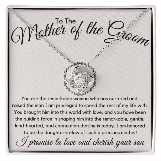Mother of the Groom Wedding Gift 14K White Gold Finish / Standard Box Jewelry Giftinum