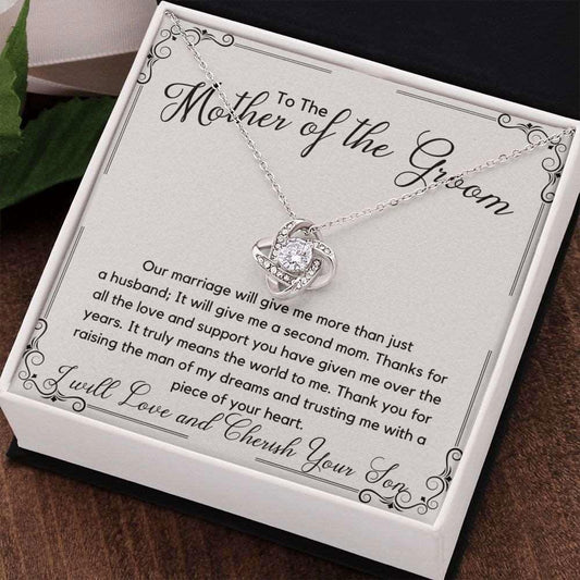 Mother of the Groom Wedding Gift - Our Marriage 14K White Gold Finish / Two-Toned Box Jewelry Giftinum