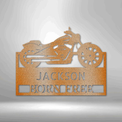 Moto Shop Monogram - Steel Sign - Giftinum