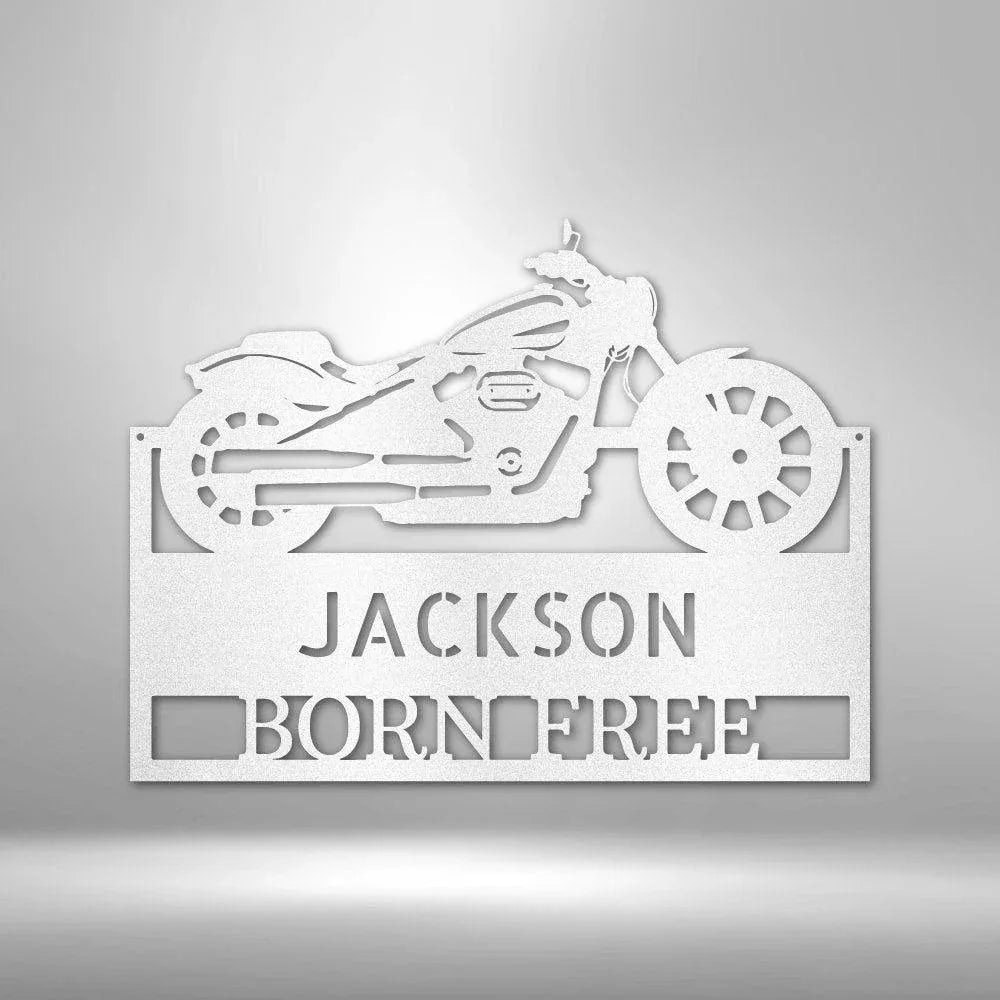 Moto Shop Monogram - Steel Sign - Giftinum