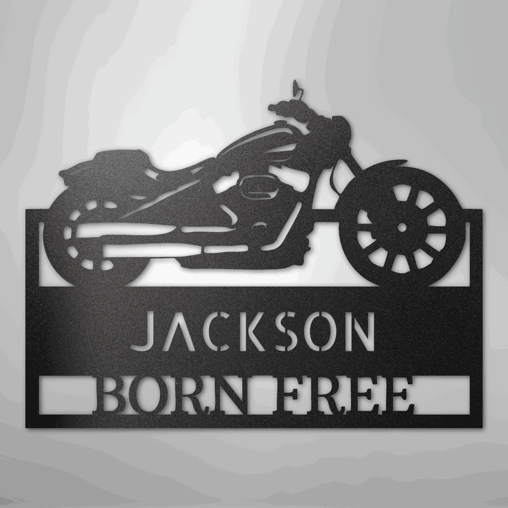 Moto Shop Monogram - Steel Sign - Giftinum