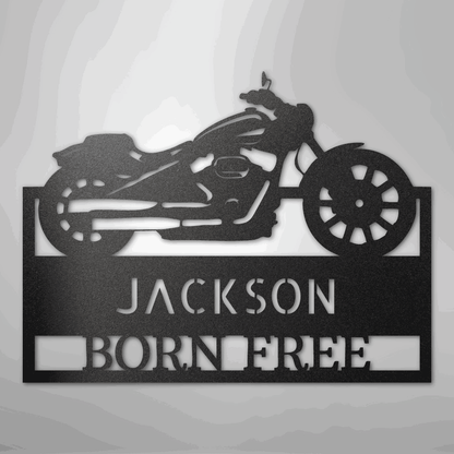Moto Shop Monogram - Steel Sign - Giftinum