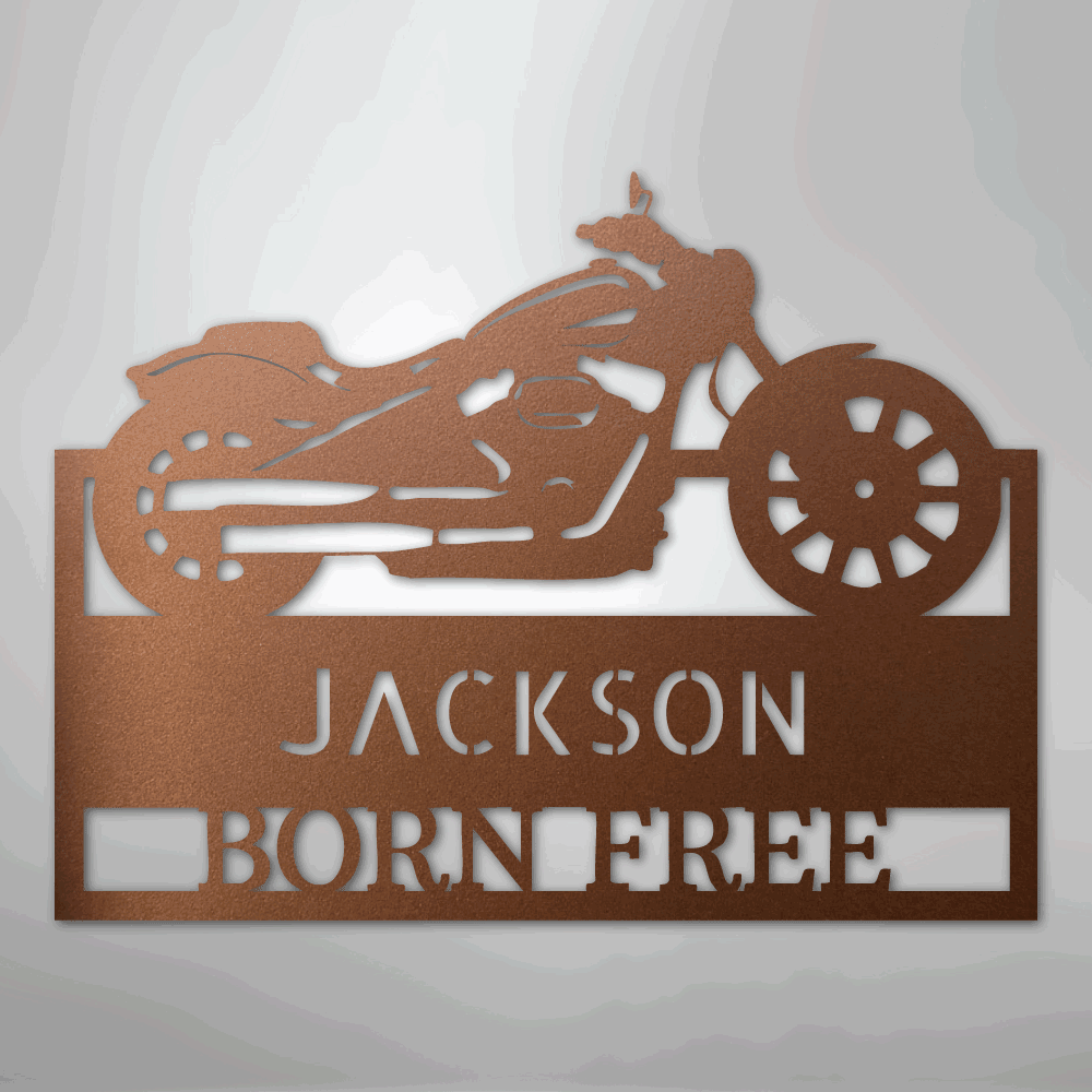 Moto Shop Monogram - Steel Sign - Giftinum
