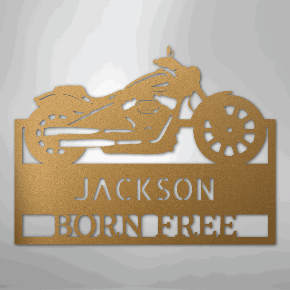 Moto Shop Monogram - Steel Sign - Giftinum
