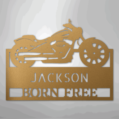 Moto Shop Monogram - Steel Sign - Giftinum