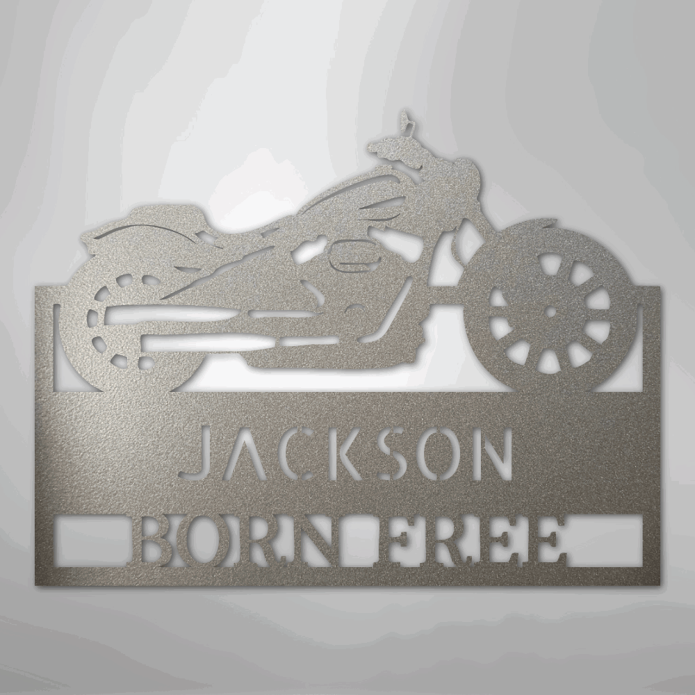Moto Shop Monogram - Steel Sign - Giftinum