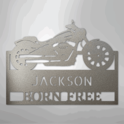 Moto Shop Monogram - Steel Sign - Giftinum