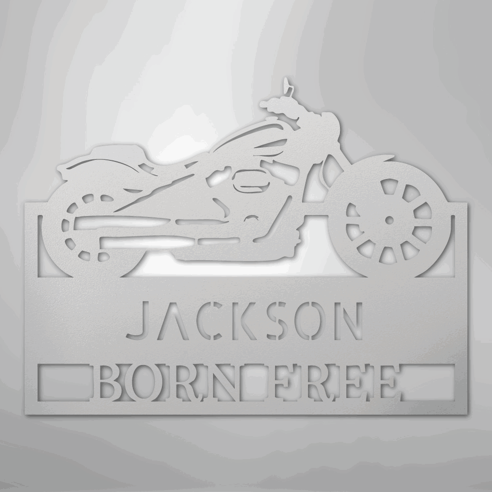 Moto Shop Monogram - Steel Sign - Giftinum