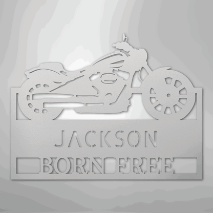Moto Shop Monogram - Steel Sign - Giftinum