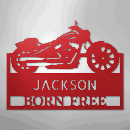 Moto Shop Monogram - Steel Sign - Giftinum