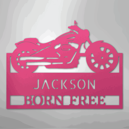 Moto Shop Monogram - Steel Sign - Giftinum
