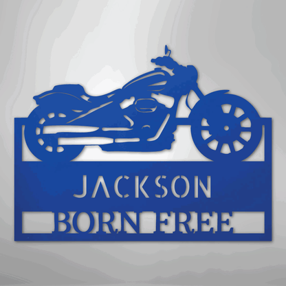 Moto Shop Monogram - Steel Sign - Giftinum
