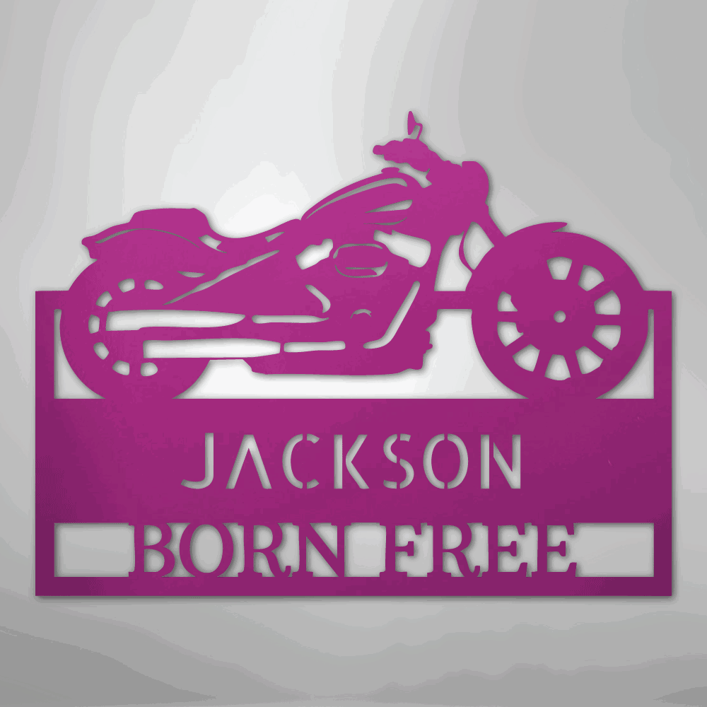 Moto Shop Monogram - Steel Sign - Giftinum
