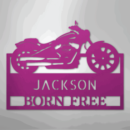 Moto Shop Monogram - Steel Sign - Giftinum