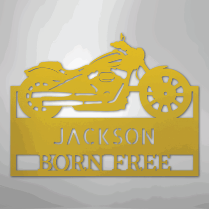Moto Shop Monogram - Steel Sign - Giftinum