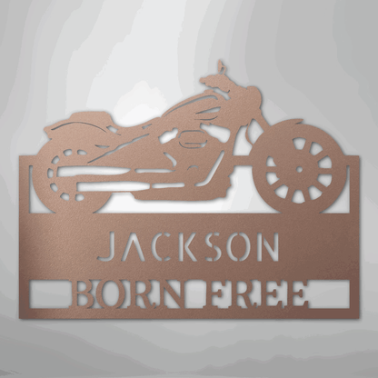 Moto Shop Monogram - Steel Sign - Giftinum