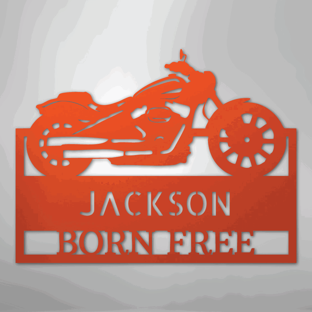 Moto Shop Monogram - Steel Sign - Giftinum