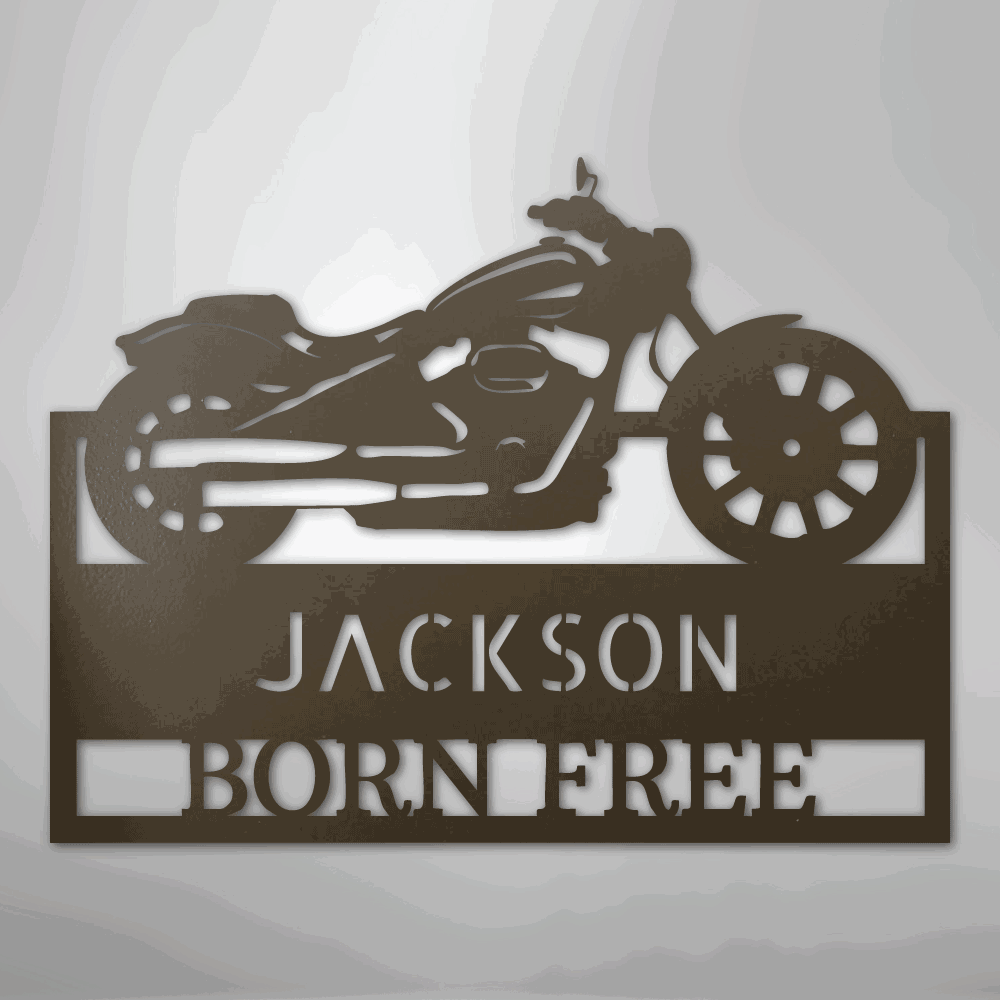 Moto Shop Monogram - Steel Sign - Giftinum
