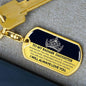 My Badass Daughter Keychain - Straighten your crown - Giftinum
