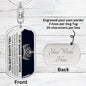 My Badass Daughter Keychain - Straighten your crown - Giftinum