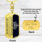 My Badass Daughter Keychain - Straighten your crown - Giftinum