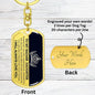 My Badass Daughter Keychain - Straighten your crown - Giftinum