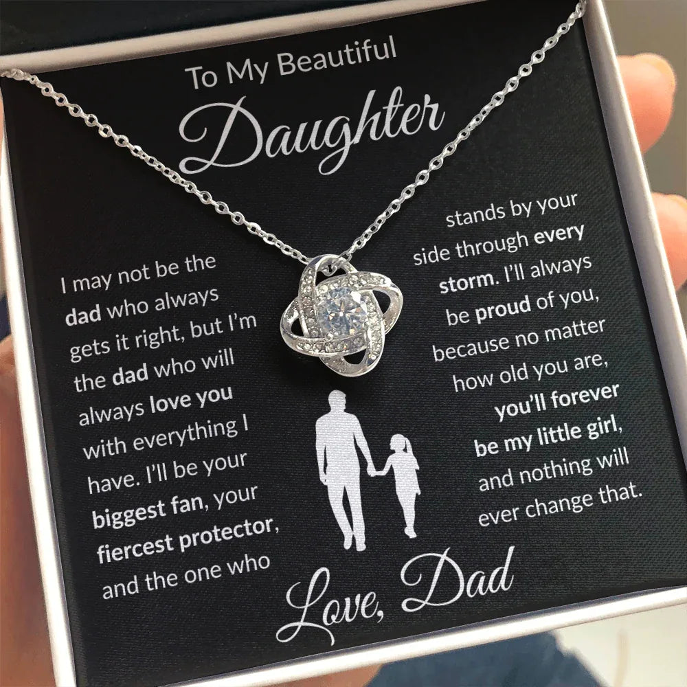 My Beautiful Daughter Necklace - Not the day who gets it right. - Giftinum