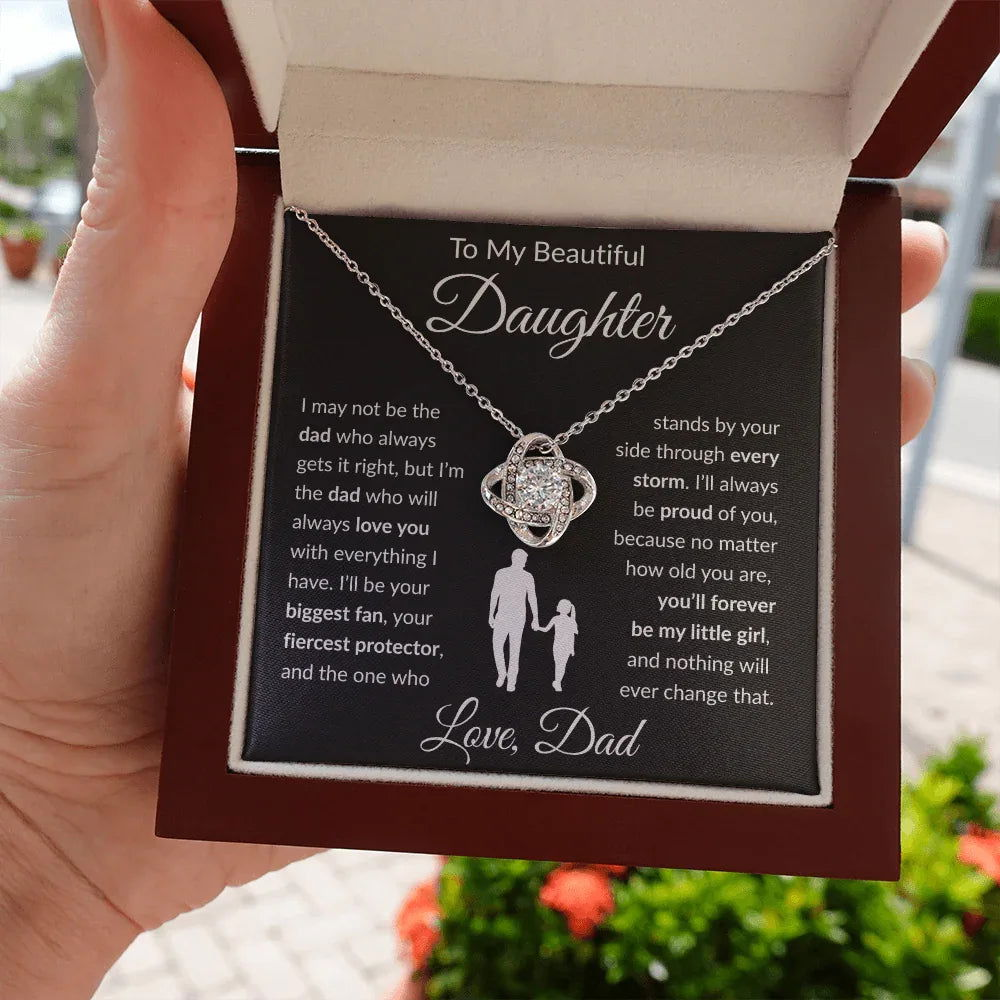 My Beautiful Daughter Necklace - Not the day who gets it right. - Giftinum