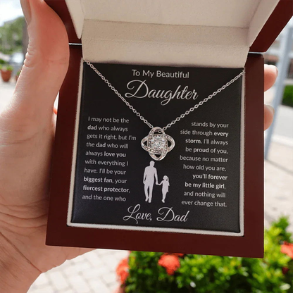 My Beautiful Daughter Necklace - Not the day who gets it right. - Giftinum