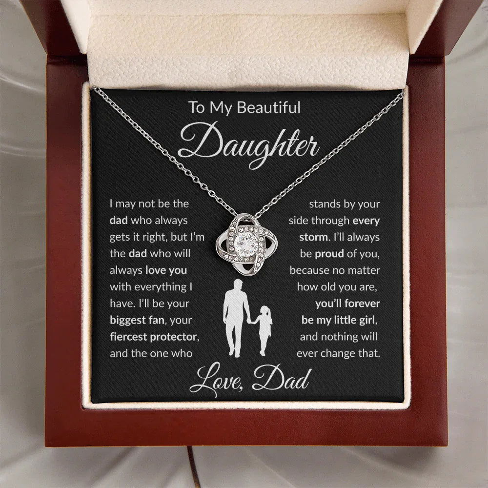 My Beautiful Daughter Necklace - Not the day who gets it right. - Giftinum