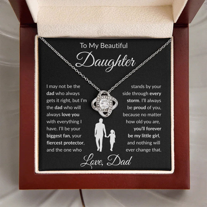 My Beautiful Daughter Necklace - Not the day who gets it right. - Giftinum